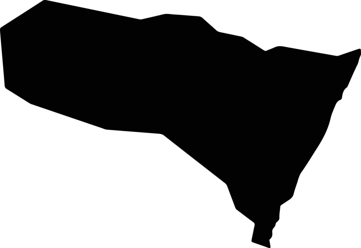 Urdzharskiy Kazakhstan silhouette map vector