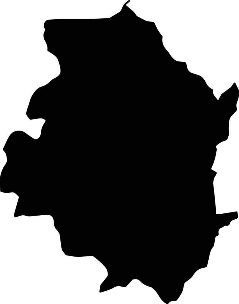 Urdaneta Venezuela silhouette map vector