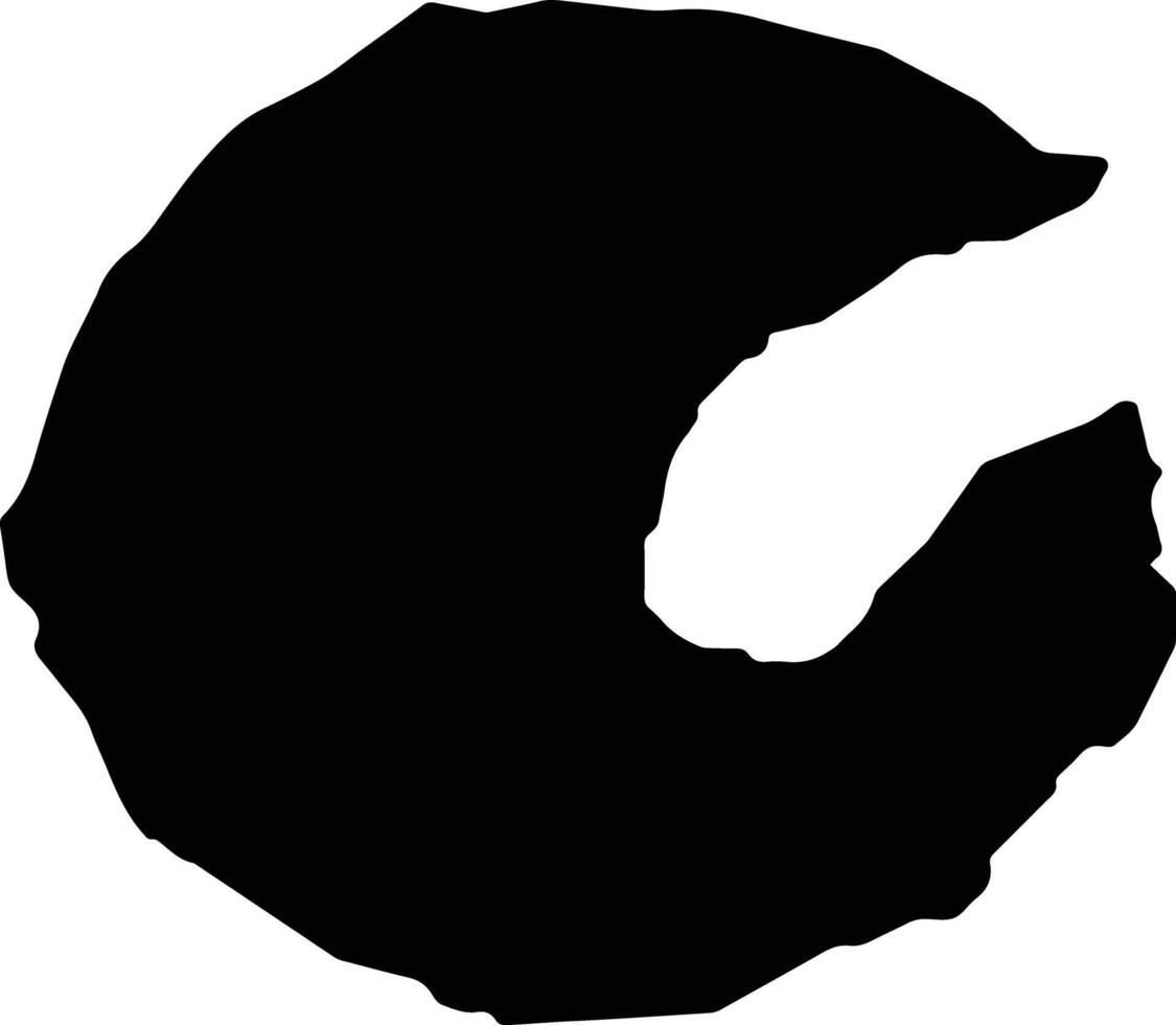 Ureparapara Vanuatu silhouette map vector