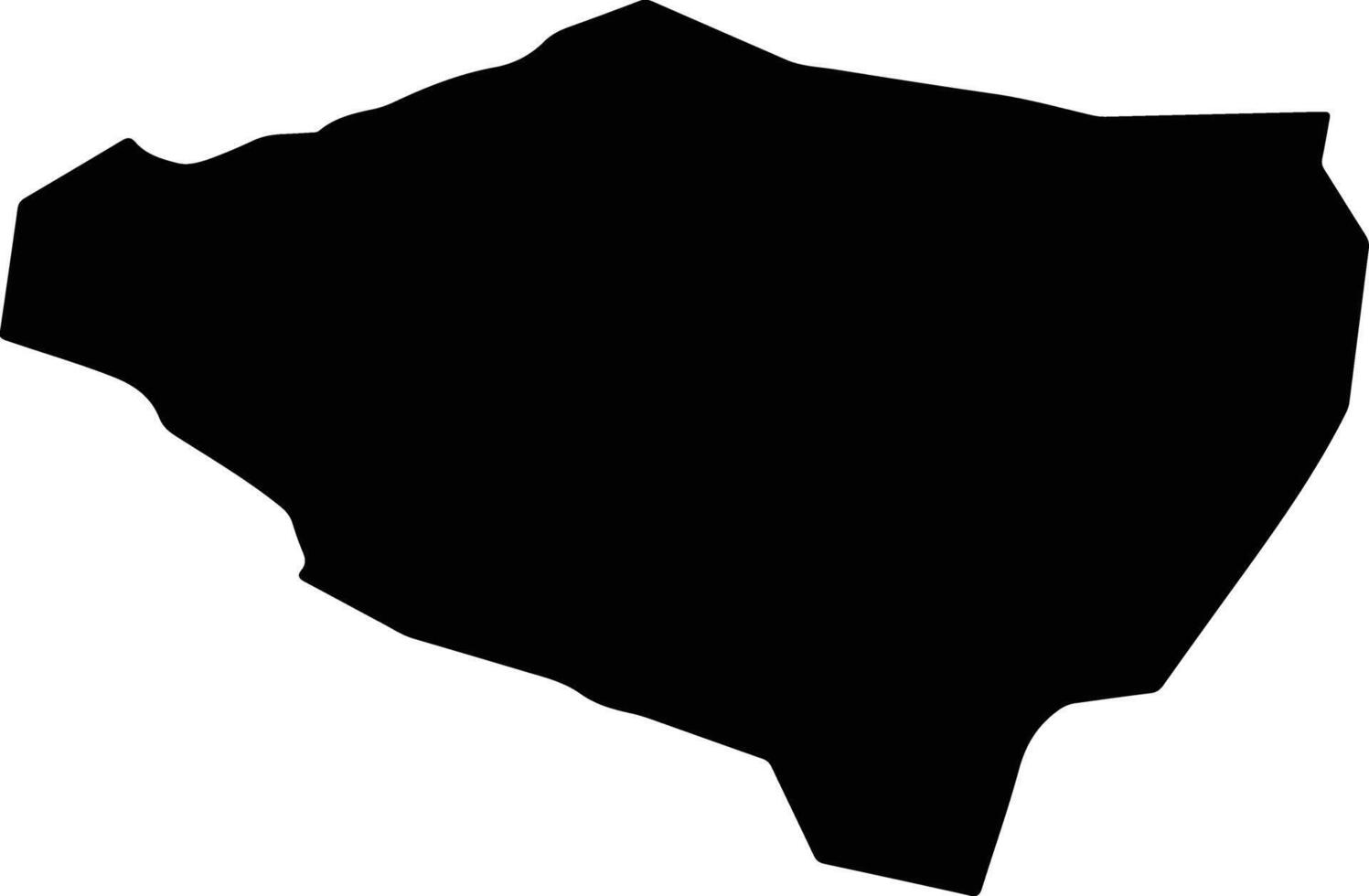 Urgamal Mongolia silhouette map vector