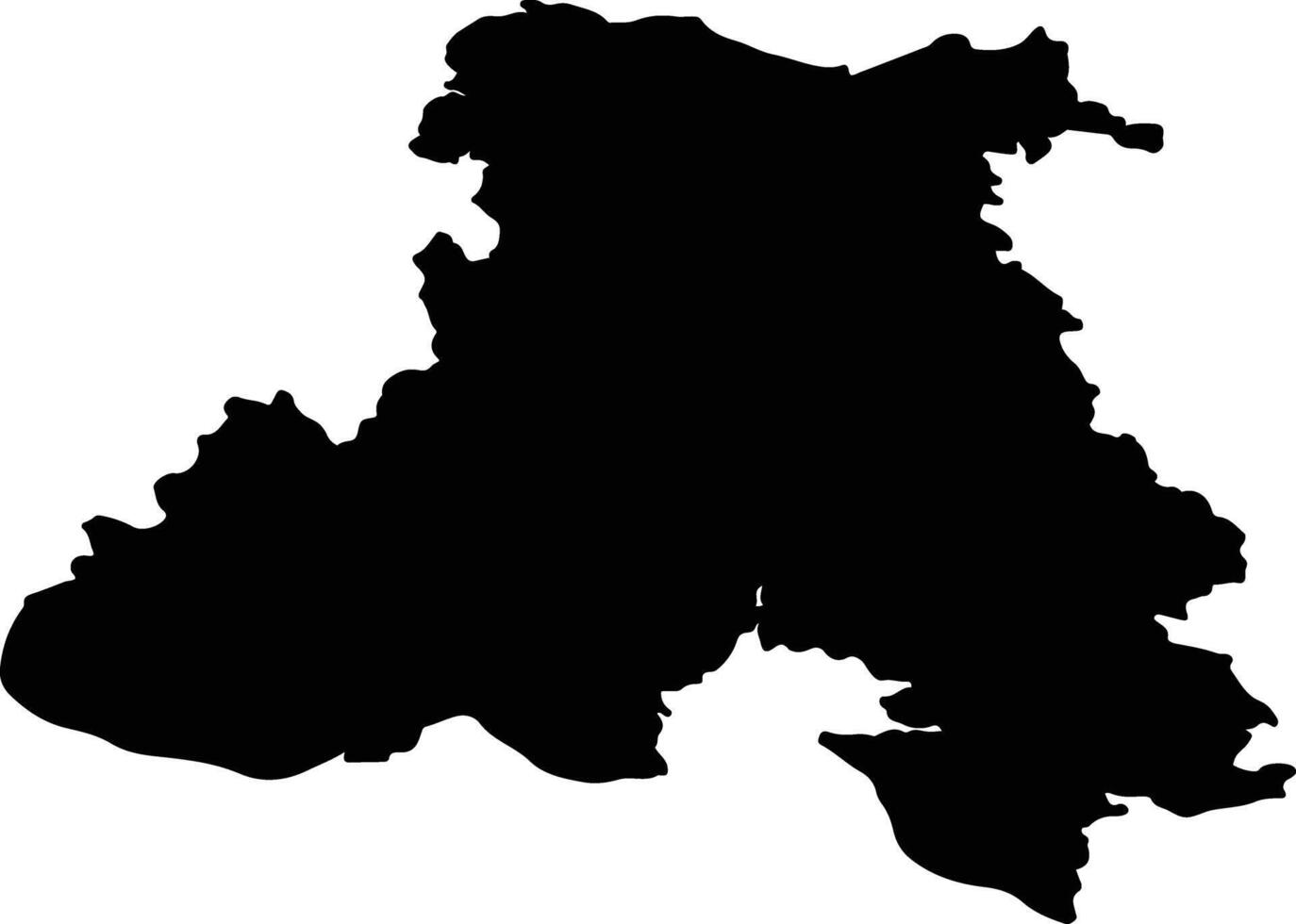 Urfahr Umgebung Austria silhouette map vector