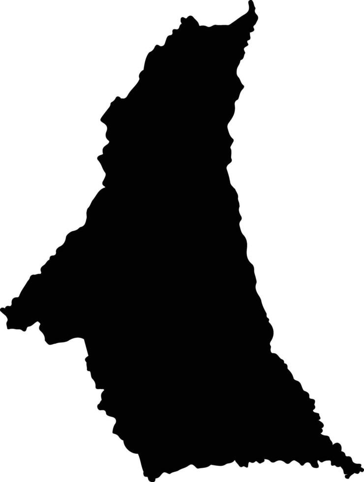 Uribe Colombia silhouette map vector