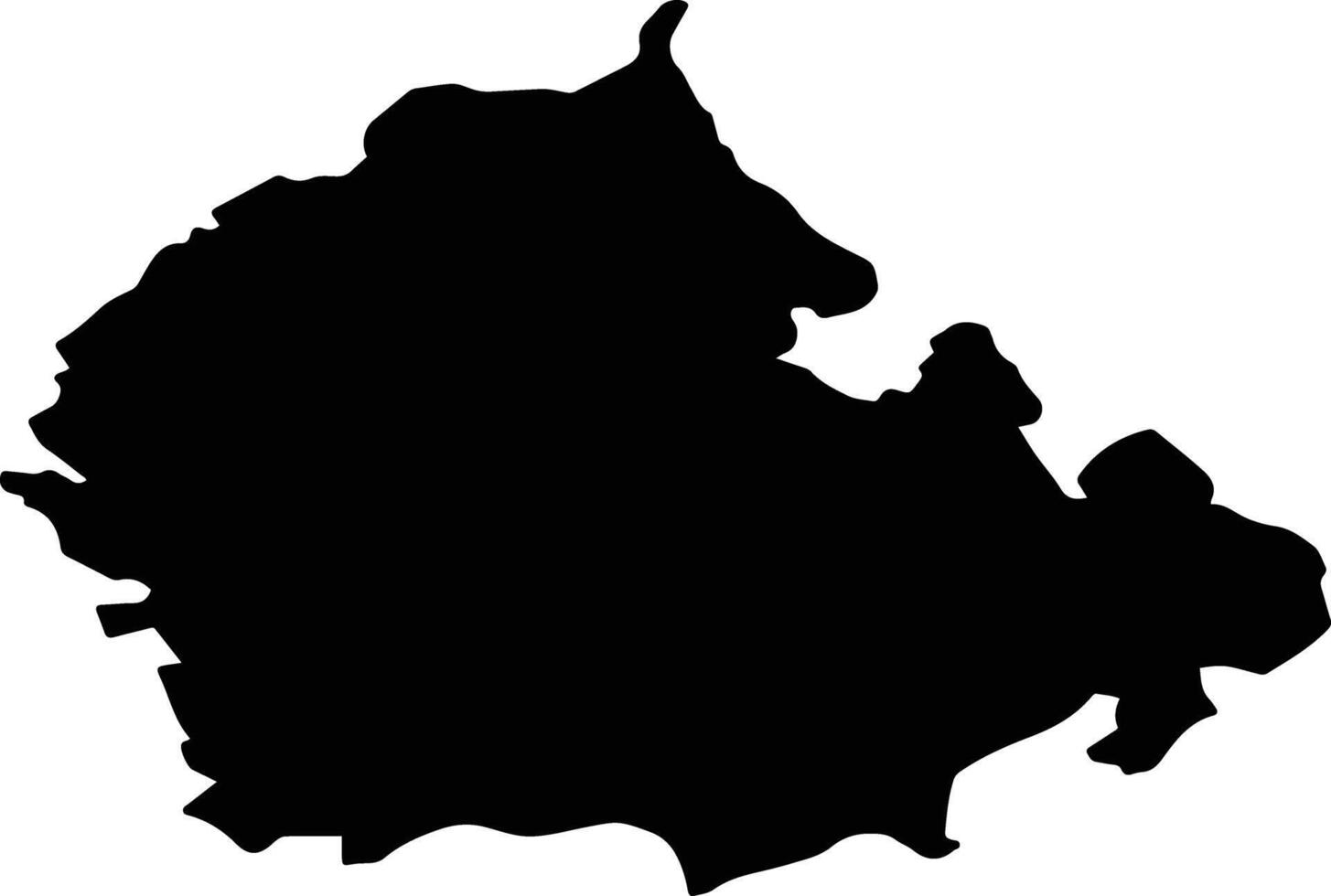 URIU Romania silhouette map vector