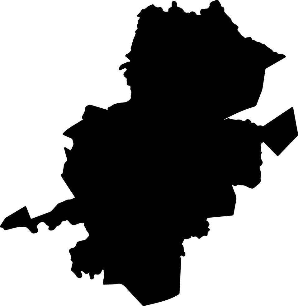 Urique Mexico silhouette map vector