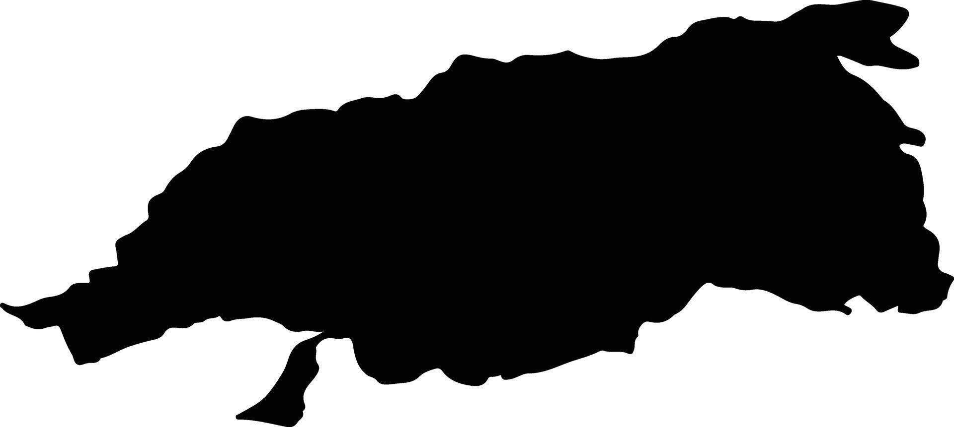 URICANI Romania silhouette map vector