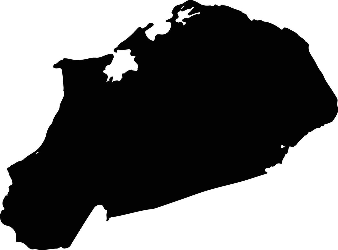 Uribia Colombia silhouette map vector