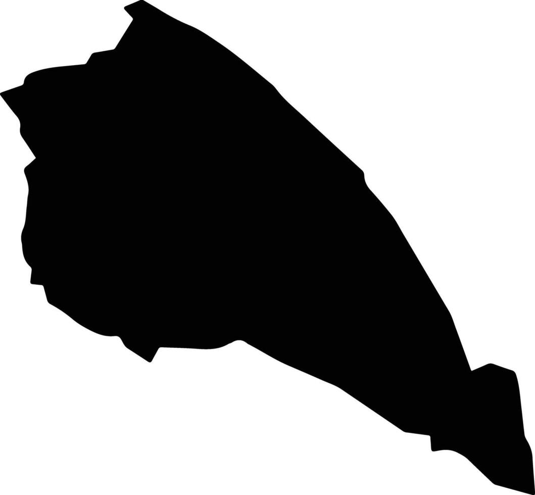 Uriri Kenya silhouette map vector