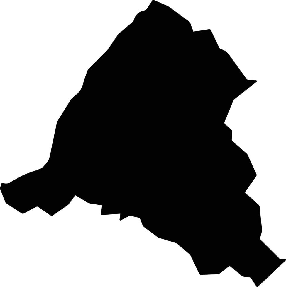 Urucuia Brazil silhouette map vector