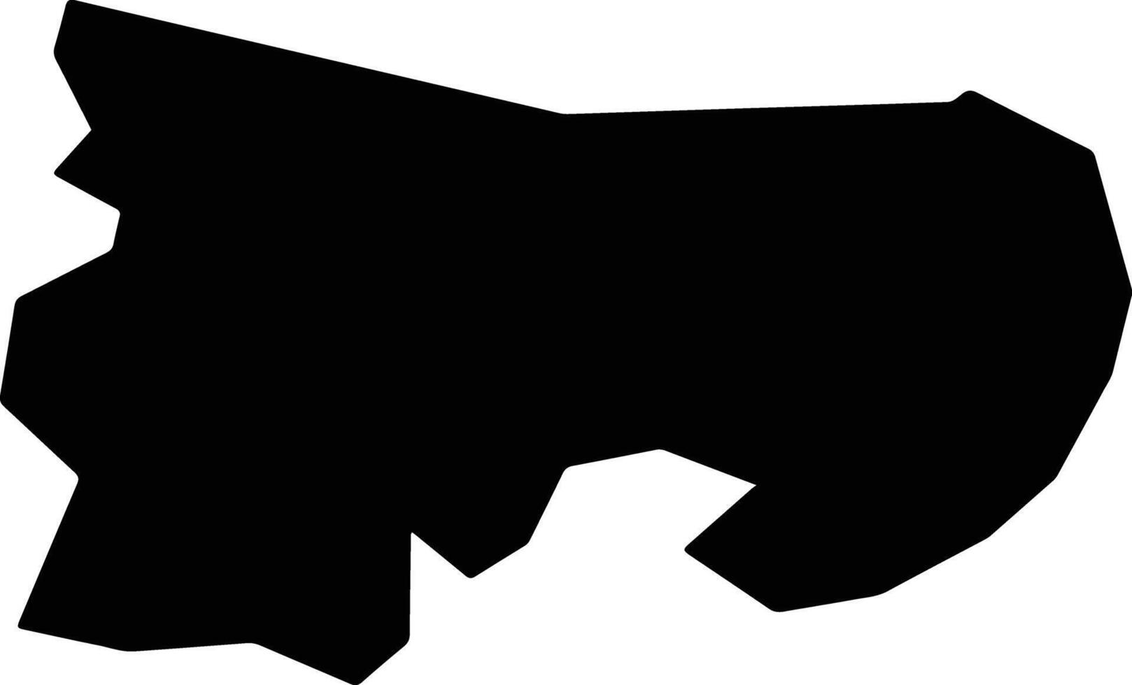 Uruoca Brazil silhouette map vector