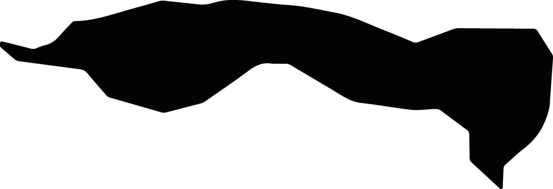 Uryu Japan silhouette map vector