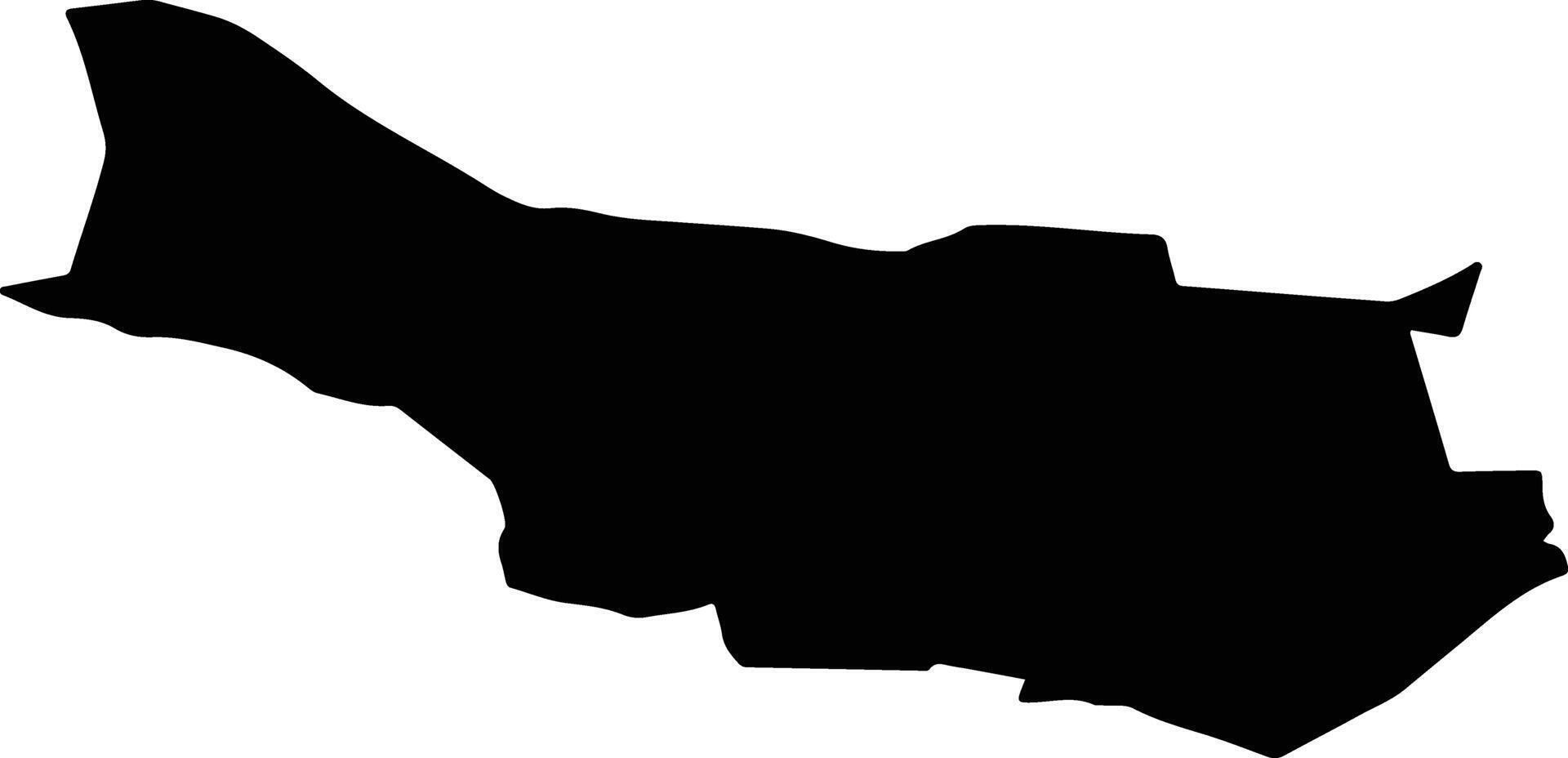 URZICENI Romania silhouette map vector
