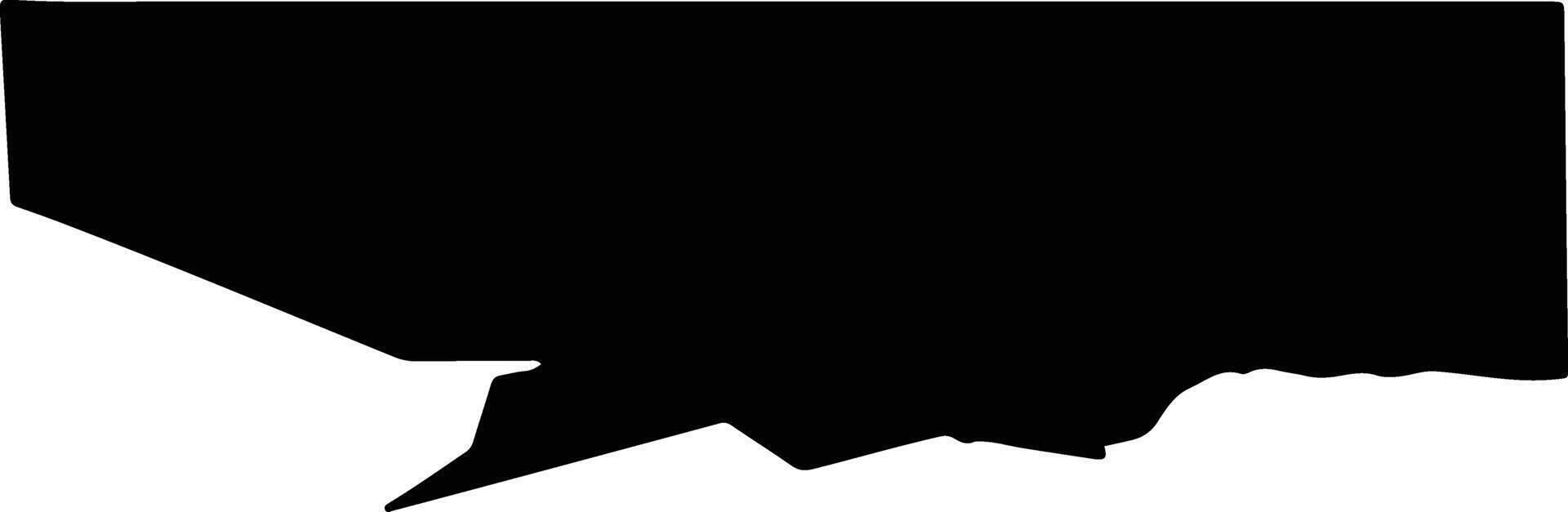 Usinsk Urban Okrug Russia silhouette map vector