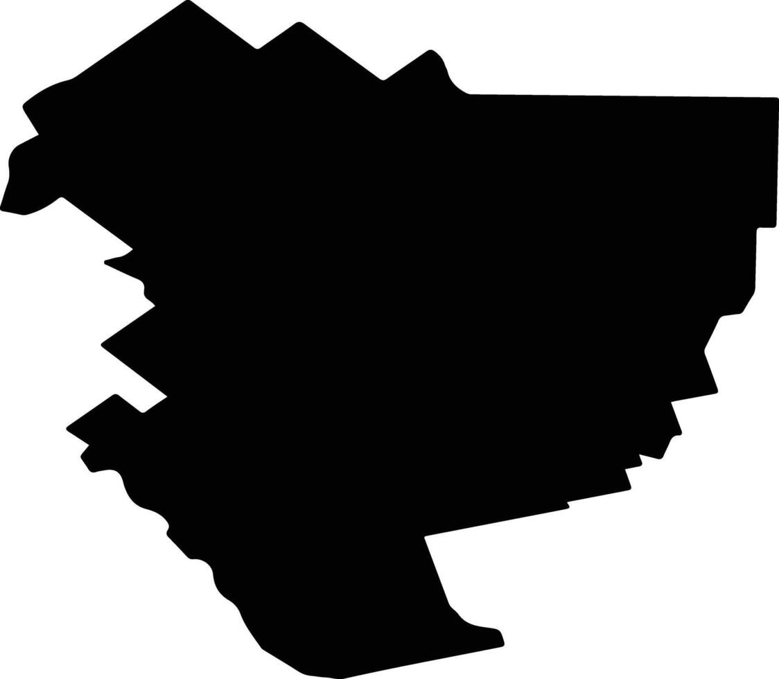 Uspensky District Russia silhouette map vector
