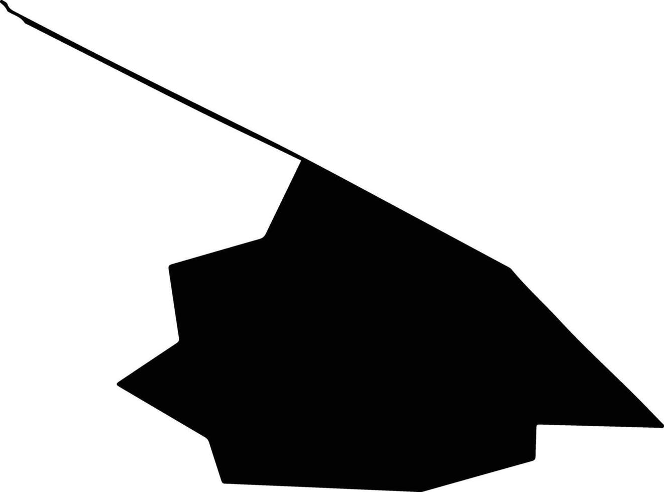 Uspenskiy Kazakhstan silhouette map vector