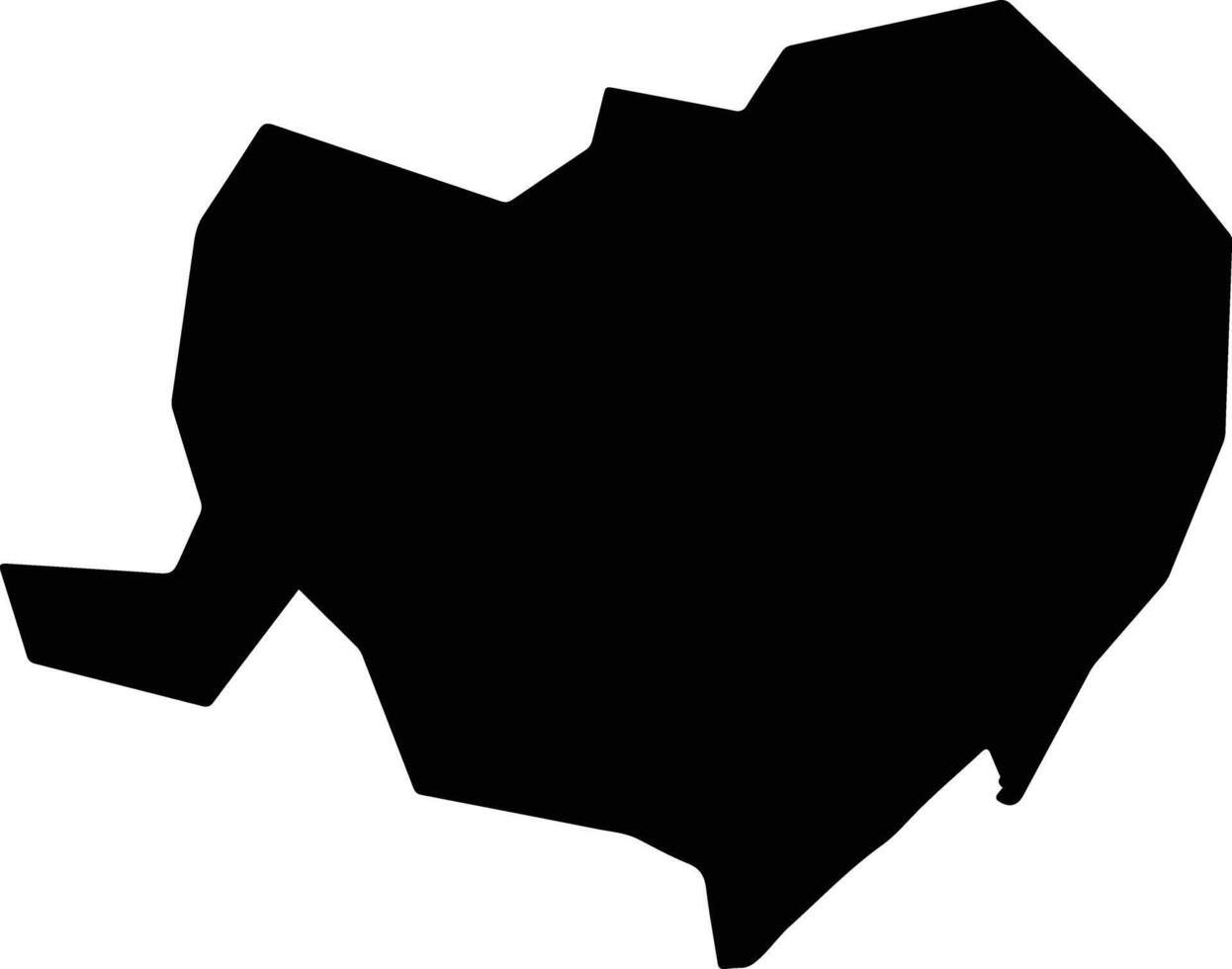 Ussa Nigeria silhouette map vector