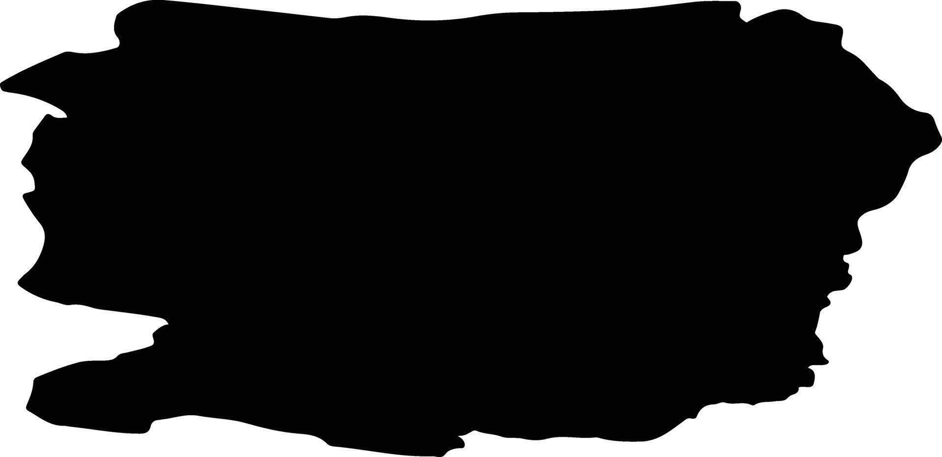 Ust Aldansky Ulus Russia silhouette map vector