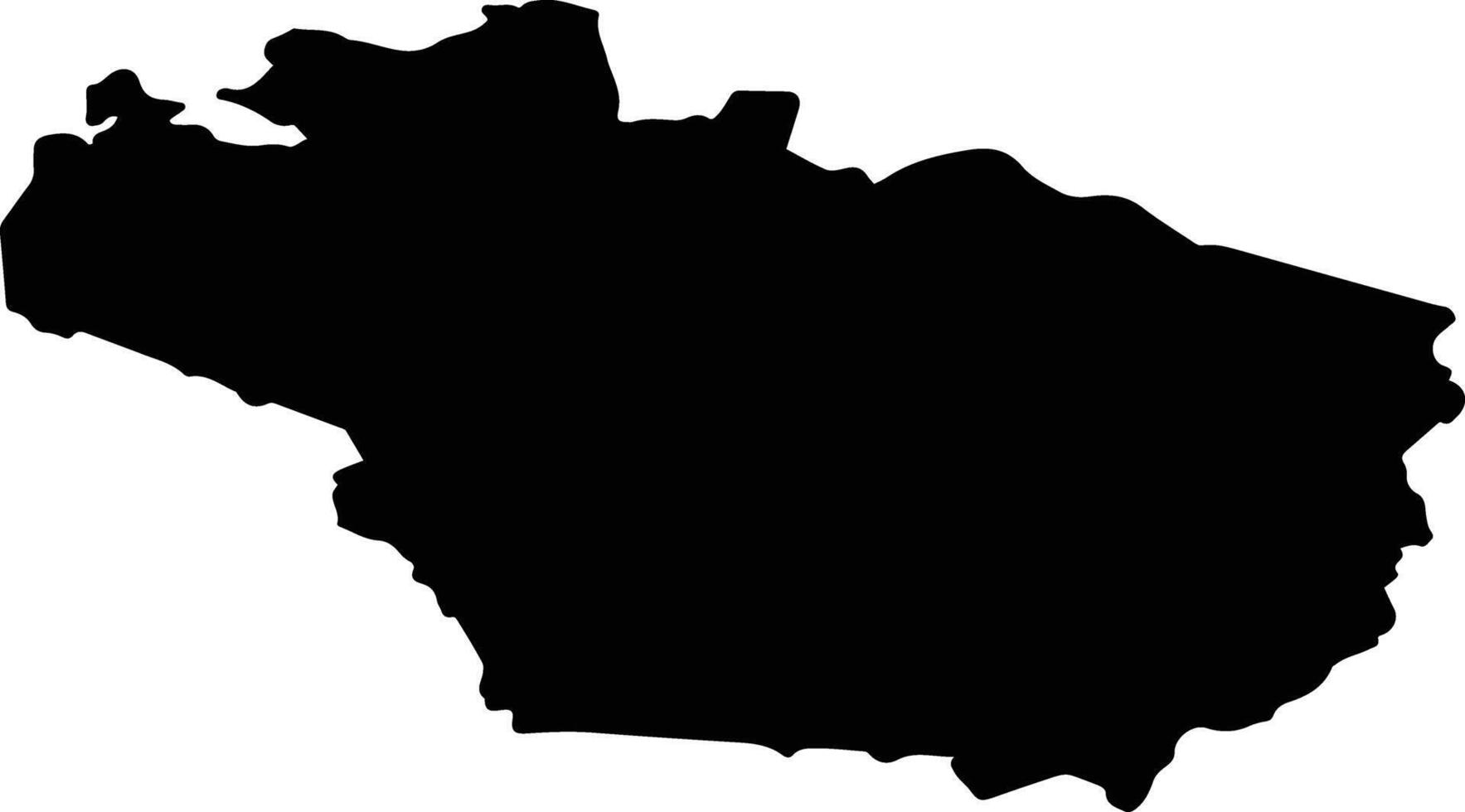 Ust Koksinsky Rayon Russia silhouette map vector