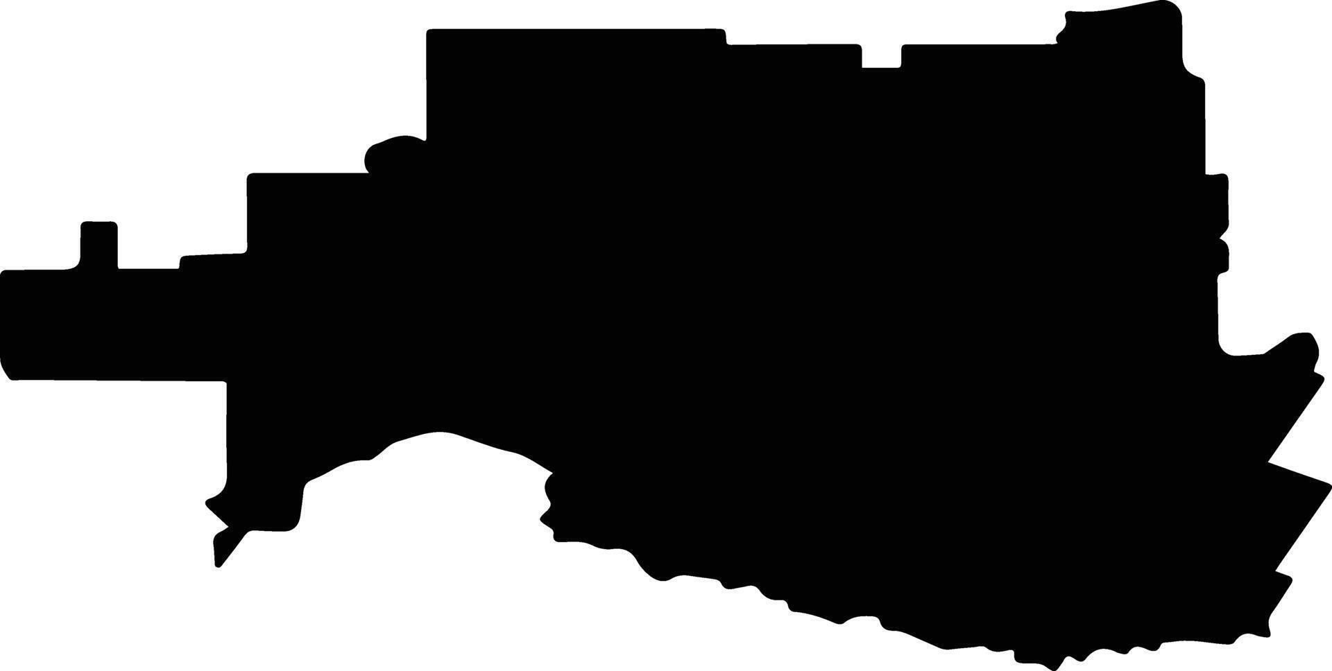 Ust Labinsky District Russia silhouette map vector