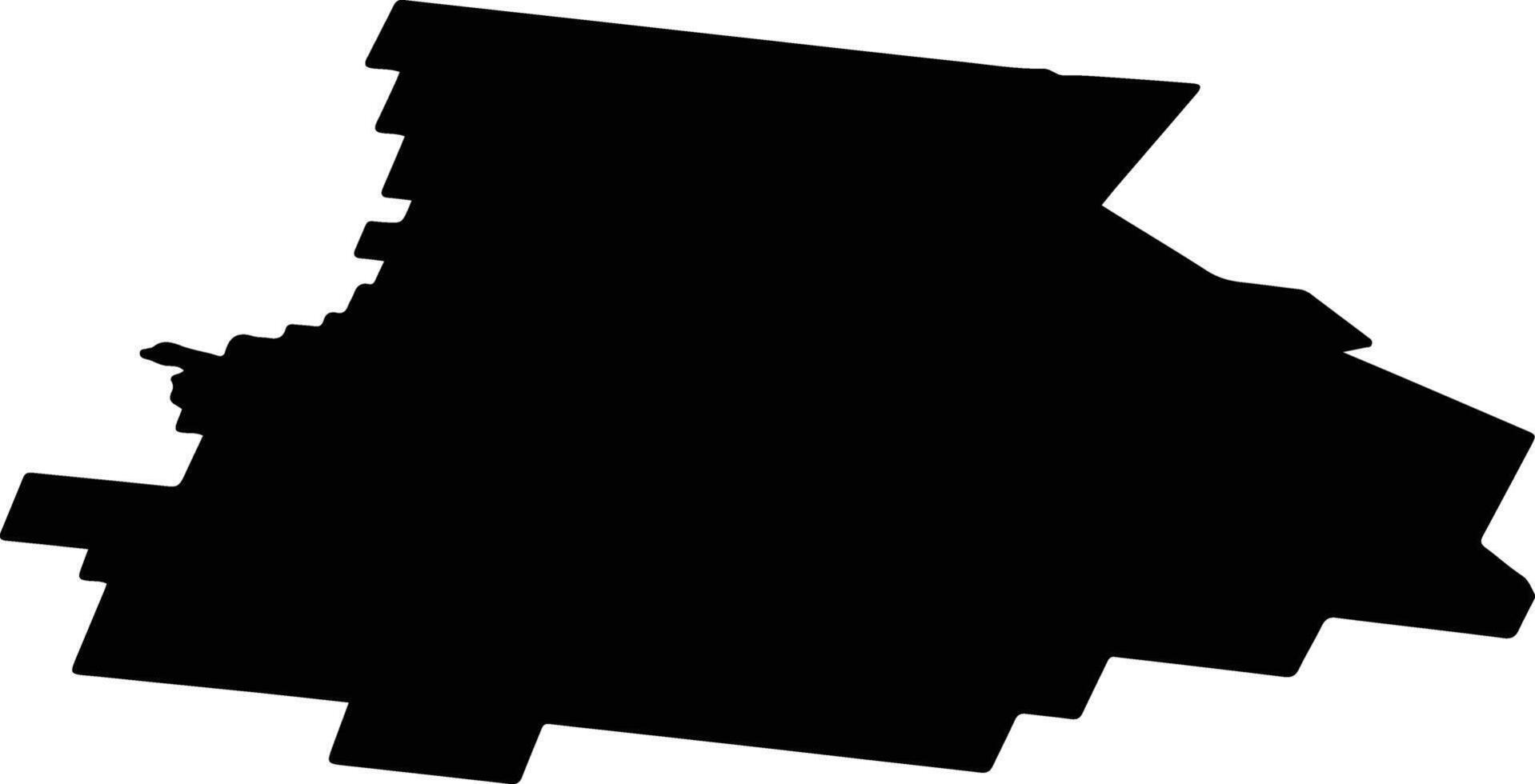 Ust Kulomsky District Russia silhouette map vector