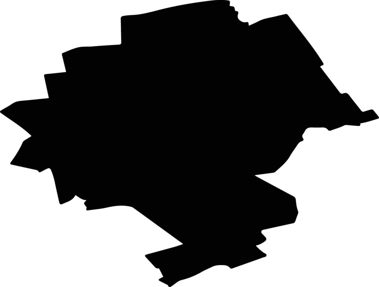 Ust Pristansky District Russia silhouette map vector