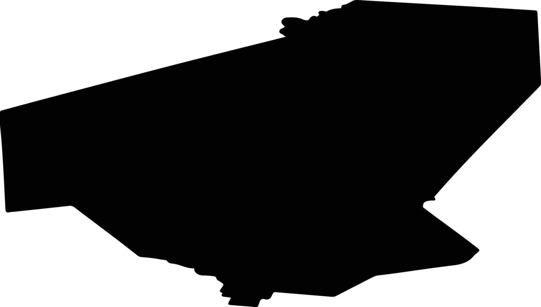 Ust Tsilemsky District Russia silhouette map vector