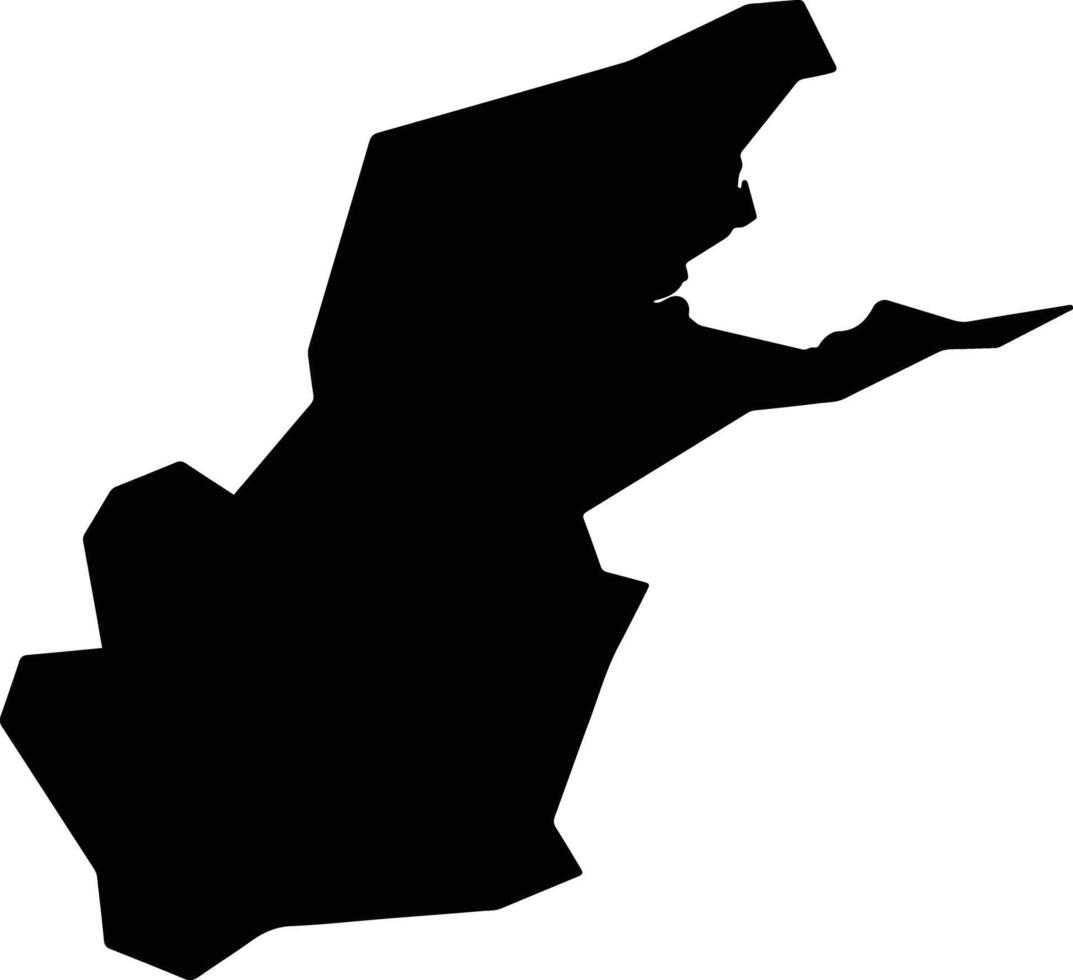 Usuki Japan silhouette map vector