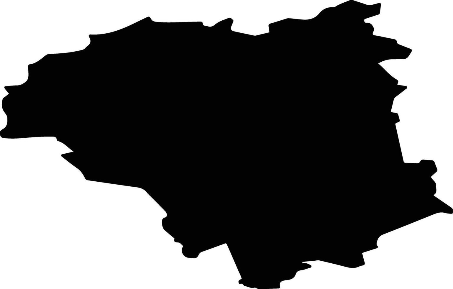 Usvyatsky District Russia silhouette map vector