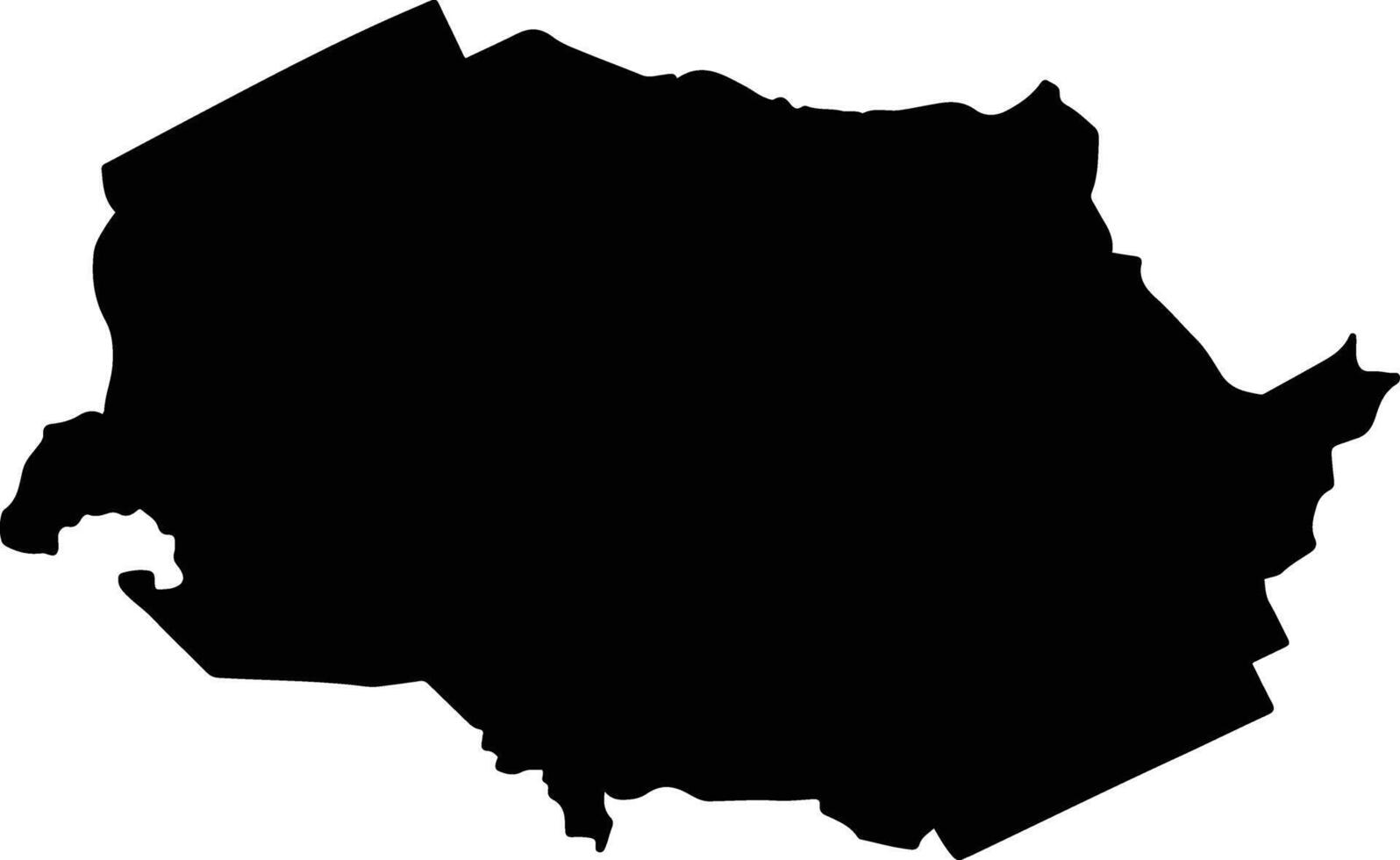 Uthai Thailand silhouette map vector