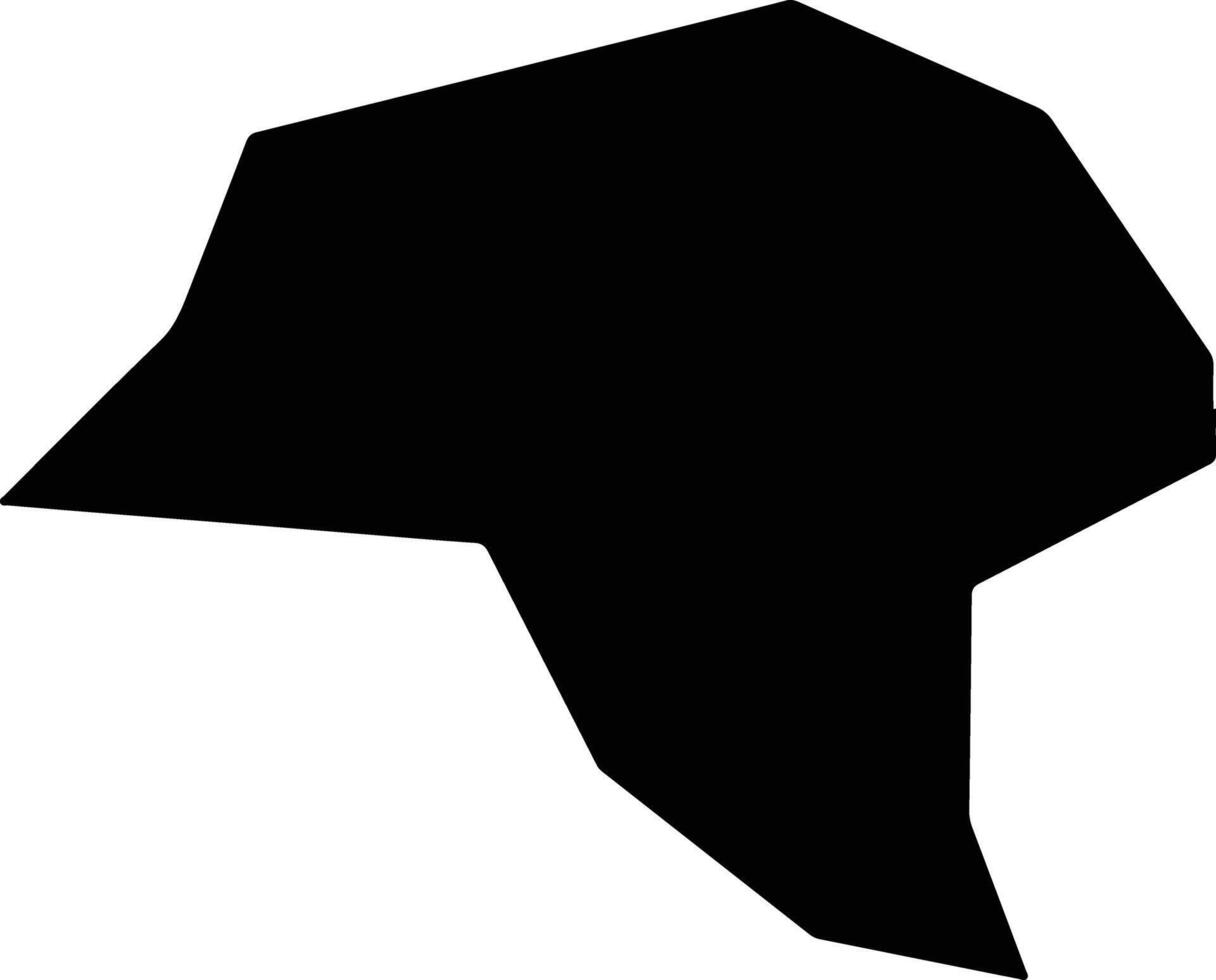 Utashinai Japan silhouette map vector