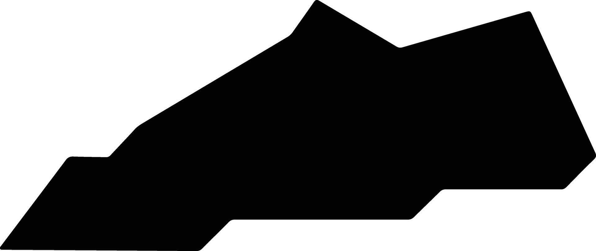 Utirik Marshall Islands silhouette map vector