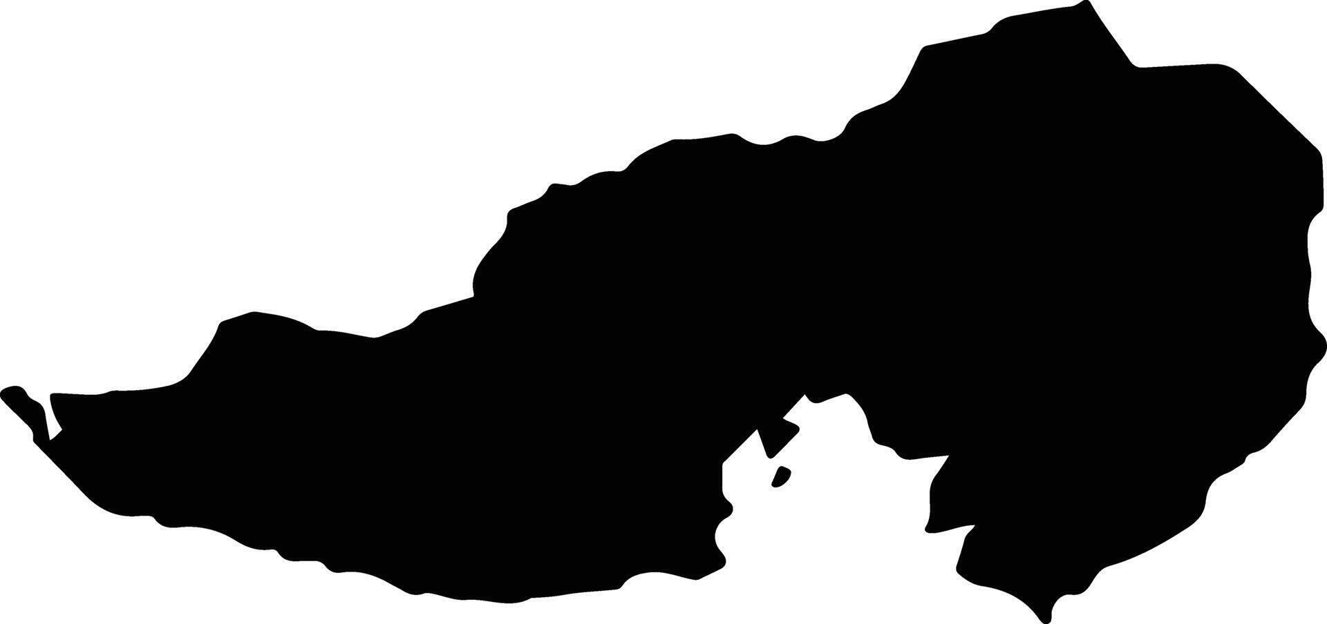 Utwe Micronesia silhouette map vector