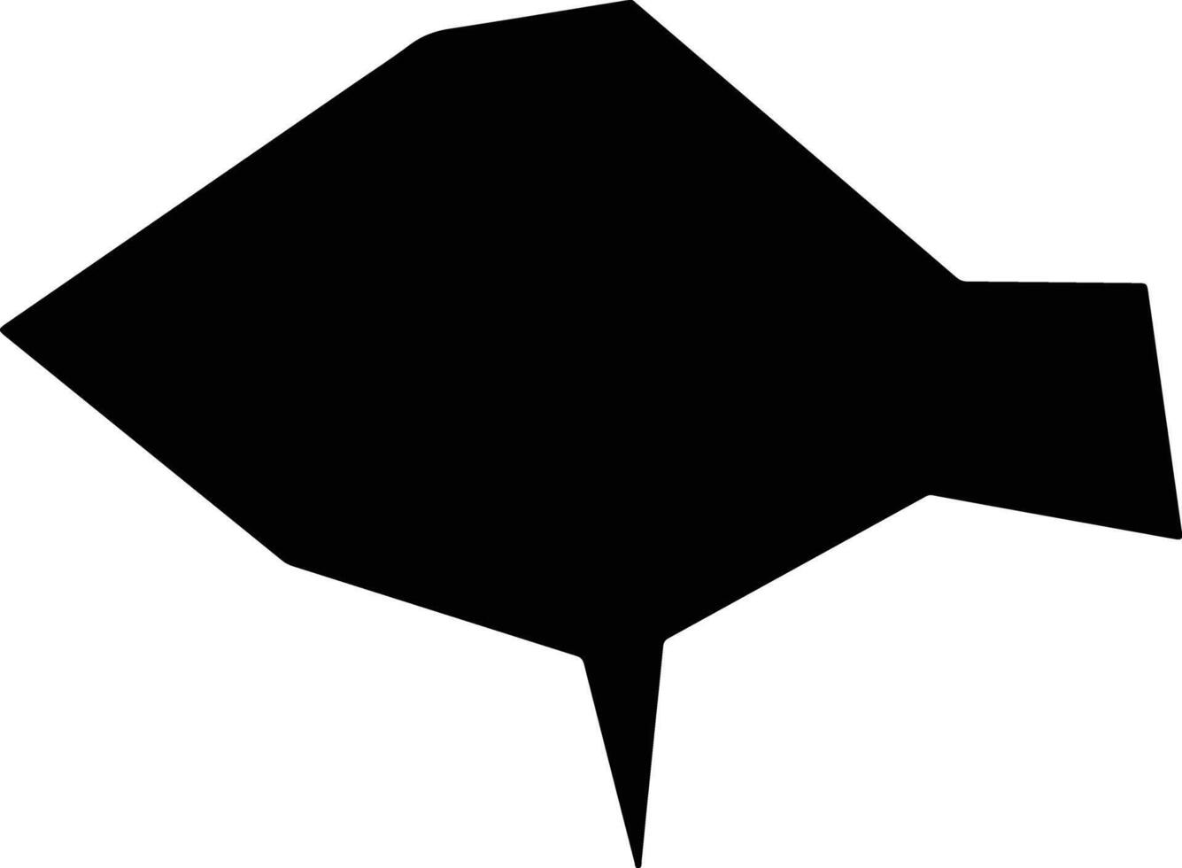 Uvwie Nigeria silhouette map vector