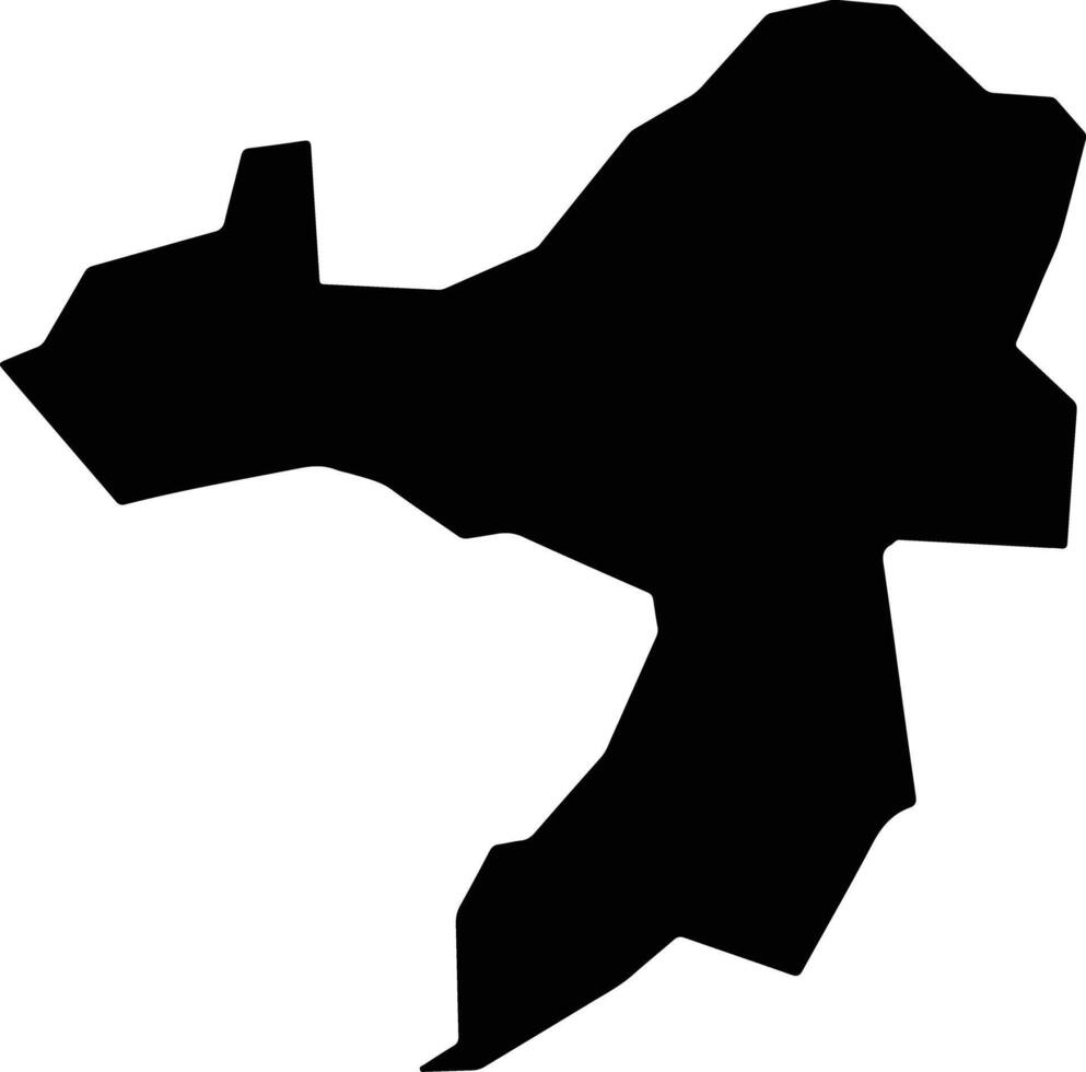 Uzo Uwani Nigeria silhouette map vector
