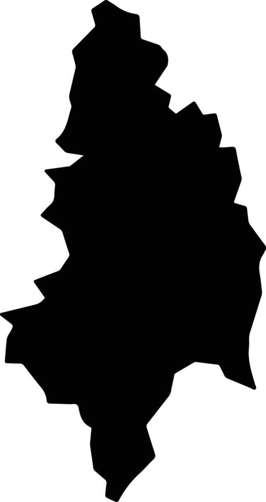 Vacaria Brazil silhouette map vector