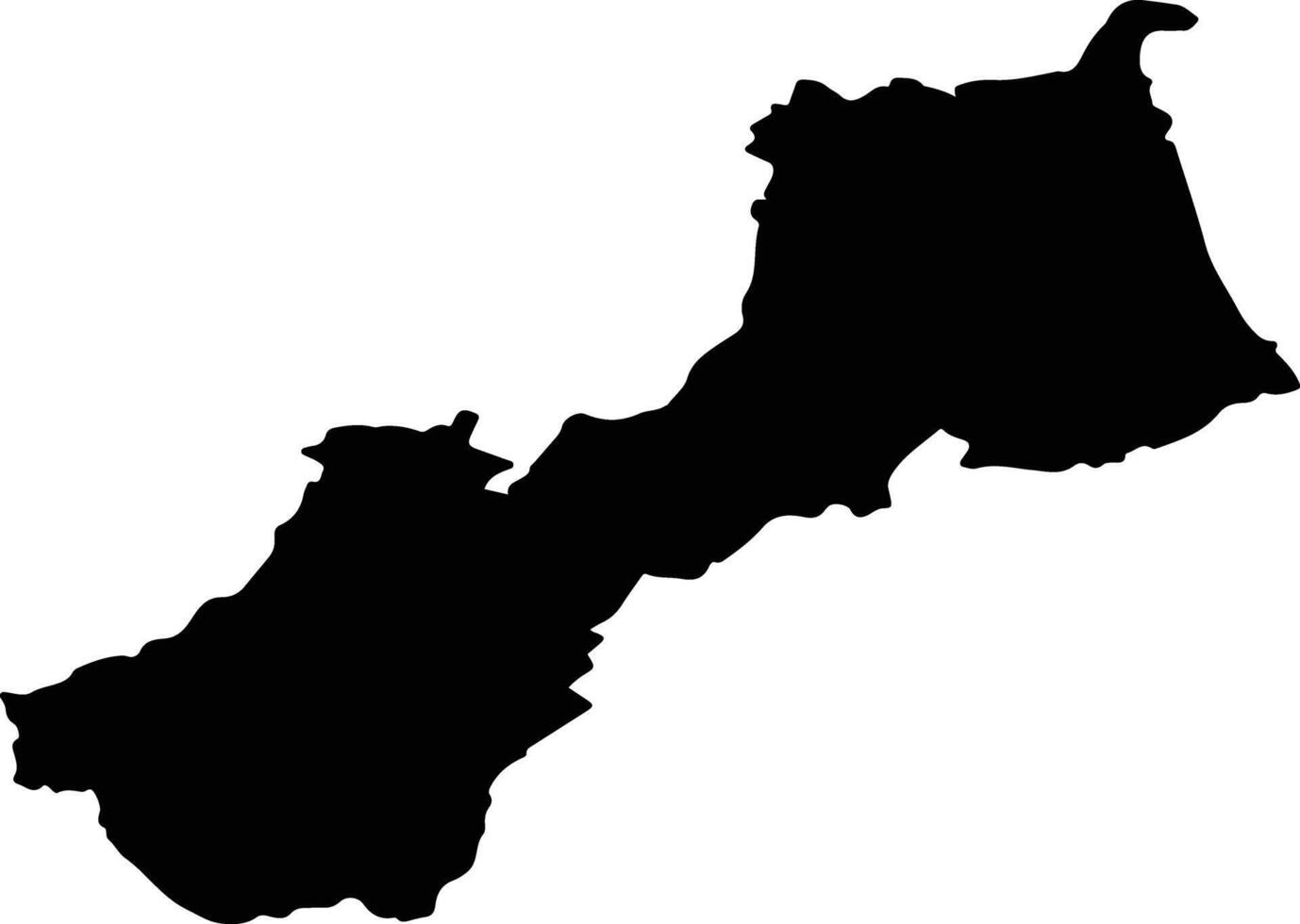 VADU CRISULUI Romania silhouette map vector