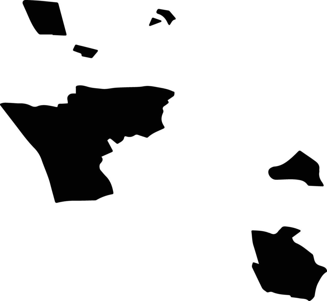 Vaduz Liechtenstein silhouette map vector