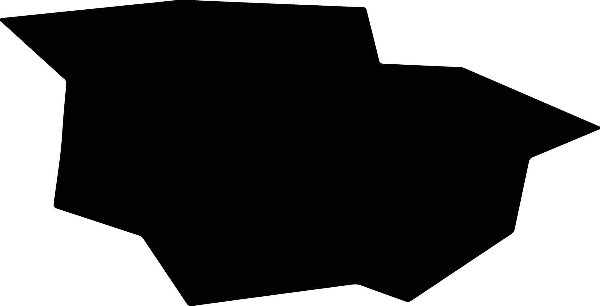Vaggeryd Sweden silhouette map vector
