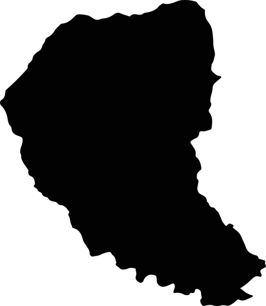VAIDEENI Romania silhouette map vector
