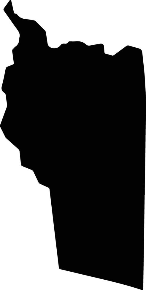 Vaimauga East Samoa silhouette map vector