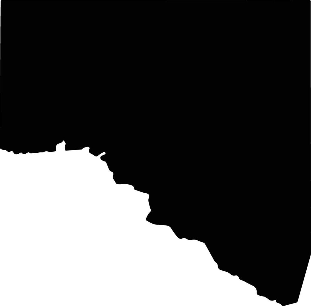 Val Verde United States silhouette map vector