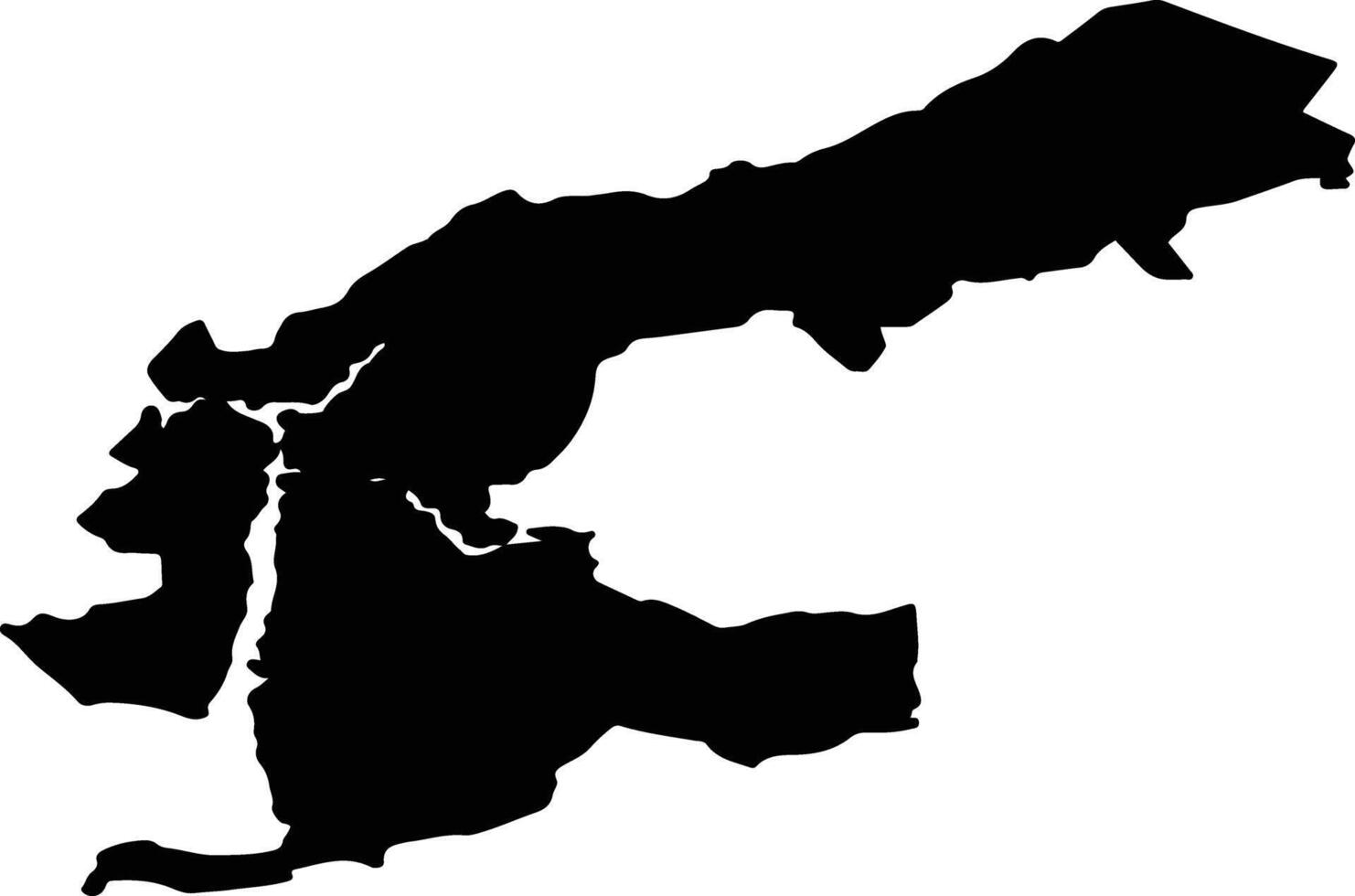 Vaksdal nor Norway silhouette map vector