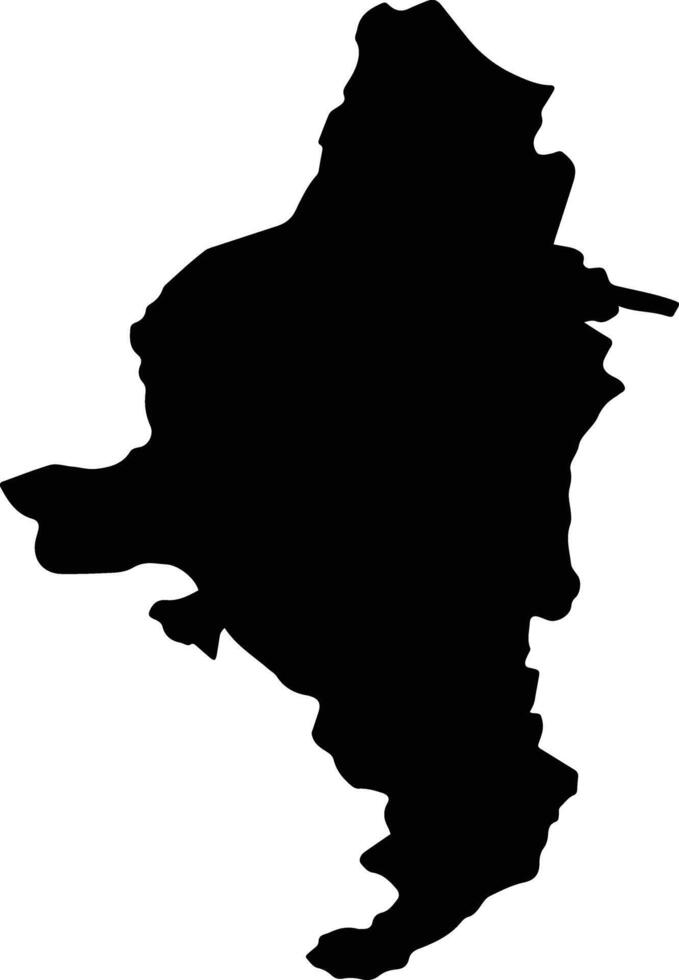 VALCELE Romania silhouette map vector