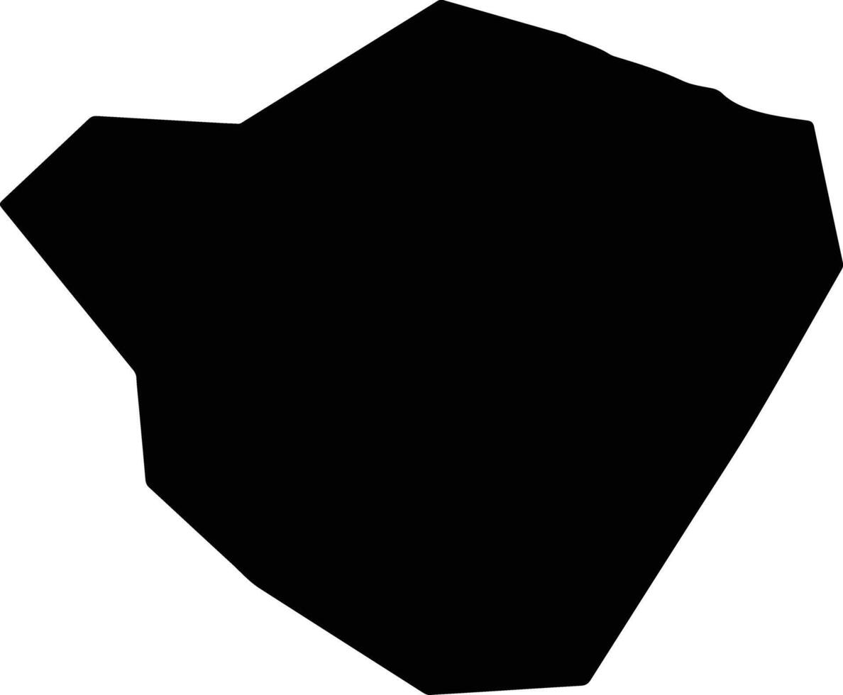 Valchedram Bulgaria silhouette map vector