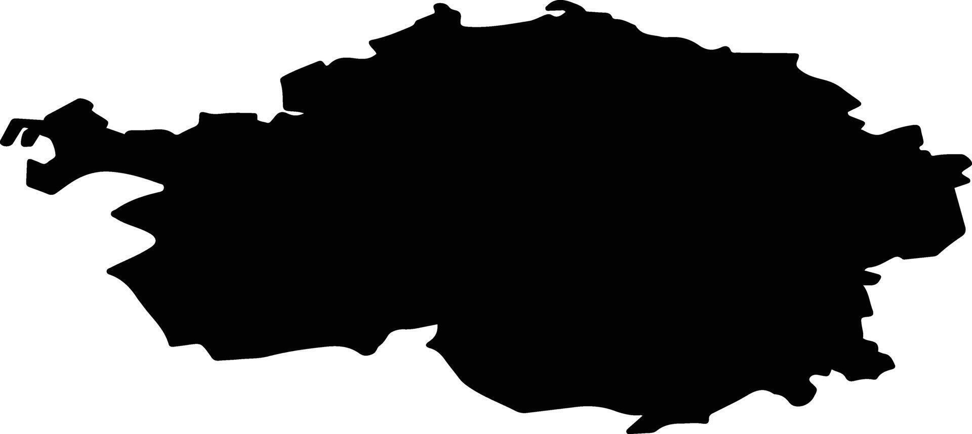 Valdaysky District Russia silhouette map vector