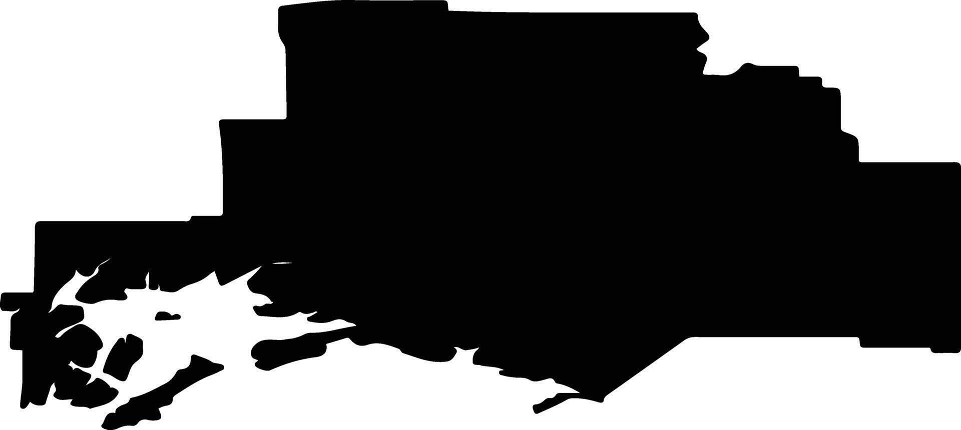 Valdez Cordova United States silhouette map vector