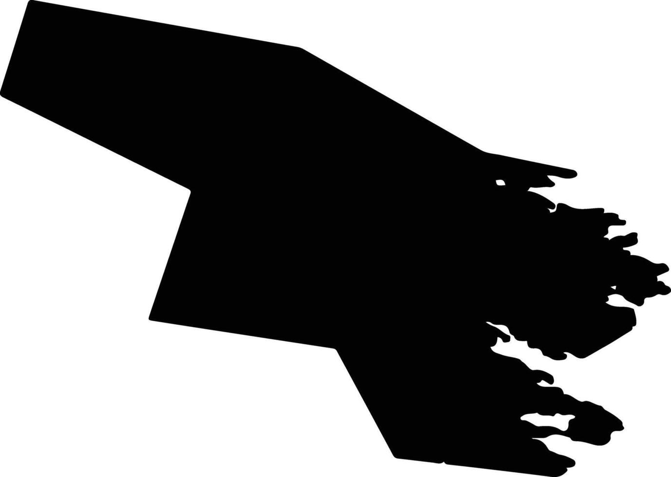Valdemarsvik Sweden silhouette map vector