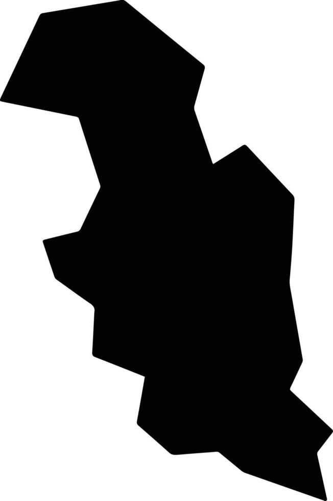 Vale do Sol Brazil silhouette map vector