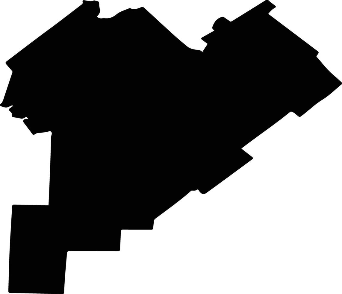 VALEA ARGOVEI Romania silhouette map vector
