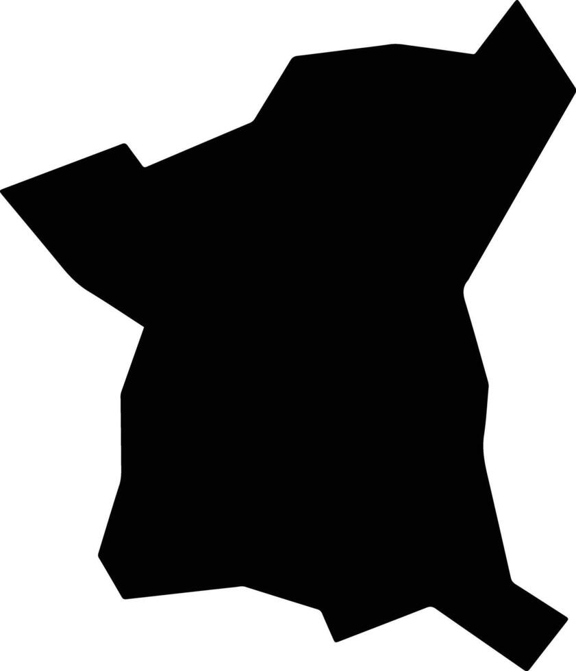 Vale Verde Brazil silhouette map vector