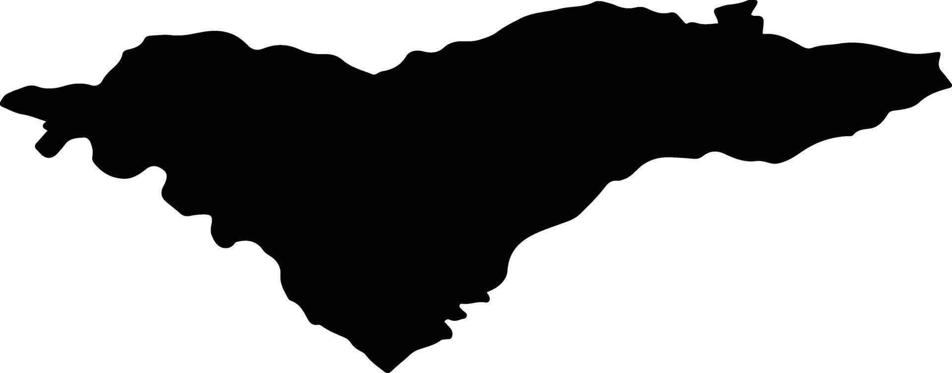 VALEA LUNGA Romania silhouette map vector